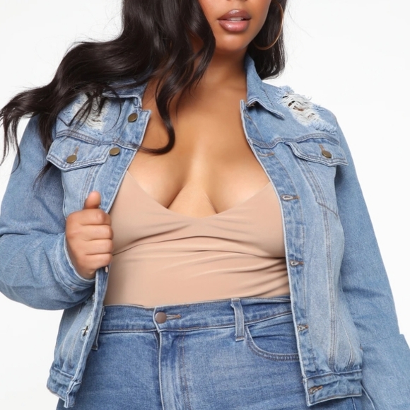 Medium Wash Denim Jacket - Picture 7 of 8